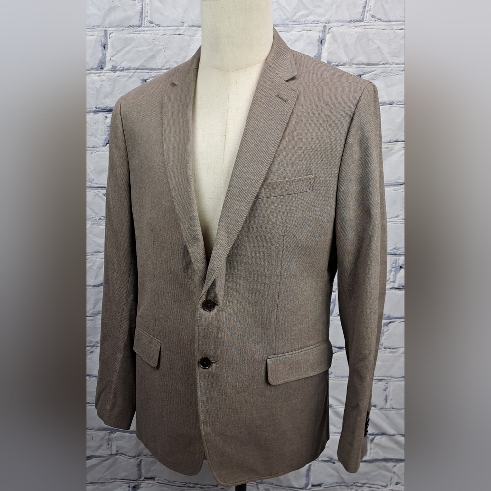 NWT Banana Republic Men's Blazer Sport Coat Tailored Fit Working Cuffs Brown 42R - Picture 5 of 16
